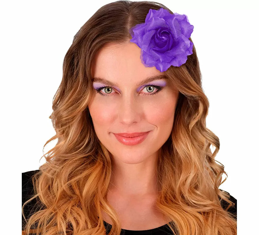 Pinza para Pelo en Forma de Rosa en varios colores