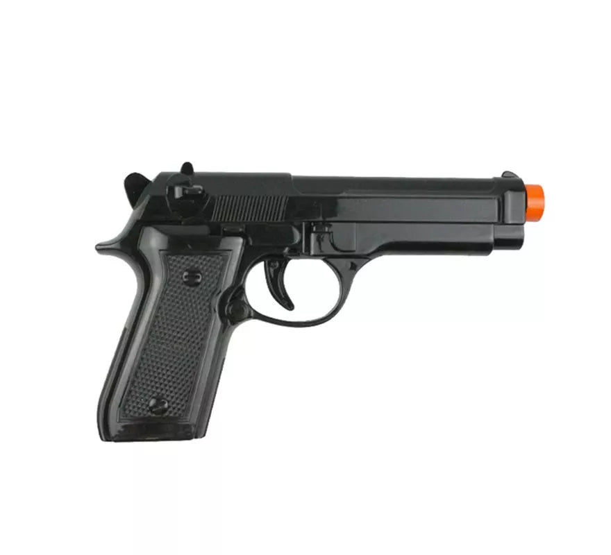 Translation missing: es.Pistola de policía negra de 23x15x3 cm