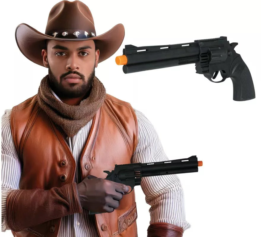Pistola de Vaquero de 32 cm de Plástico de Juguete