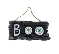 Piatto Boo da appendere con occhi 30x15 cm