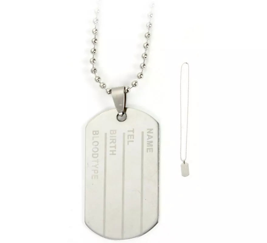 Translation missing: it.Placa de Identificación Militar con cadena de 38 cm