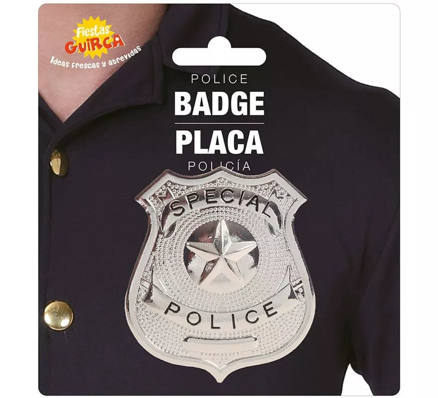 Translation missing: it.Placa de Policía metálica