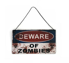 Targa Zombie da appendere 29x19 cm