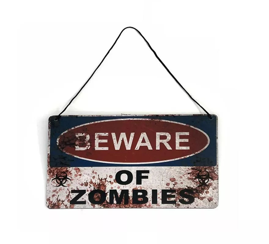 Translation missing: it.Placa Zombie colgante de 29x19 cm
