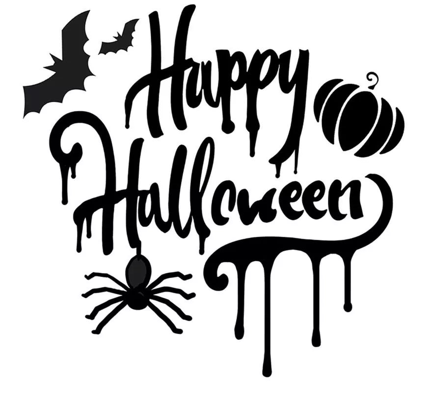 Plantilla de 'Happy Halloween' Decoración Pasteles 25 cm