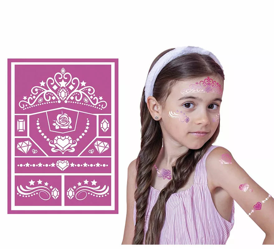 Translation missing: it.Plantilla de Maquillaje Princesa Infantil Rosa de 14x20 cm