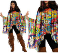 Poncho Hippie Paz multicolor adulto
