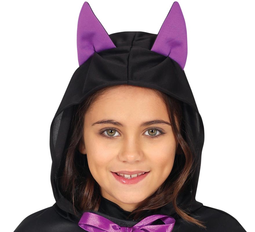 Translation missing: es.Poncho Murciélago morado para niños
