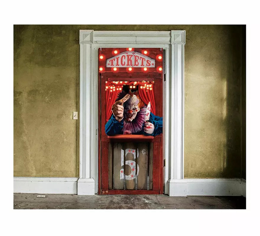 Translation missing: it.Puerta Circo del Horror Decorativa de 80X180 cm
