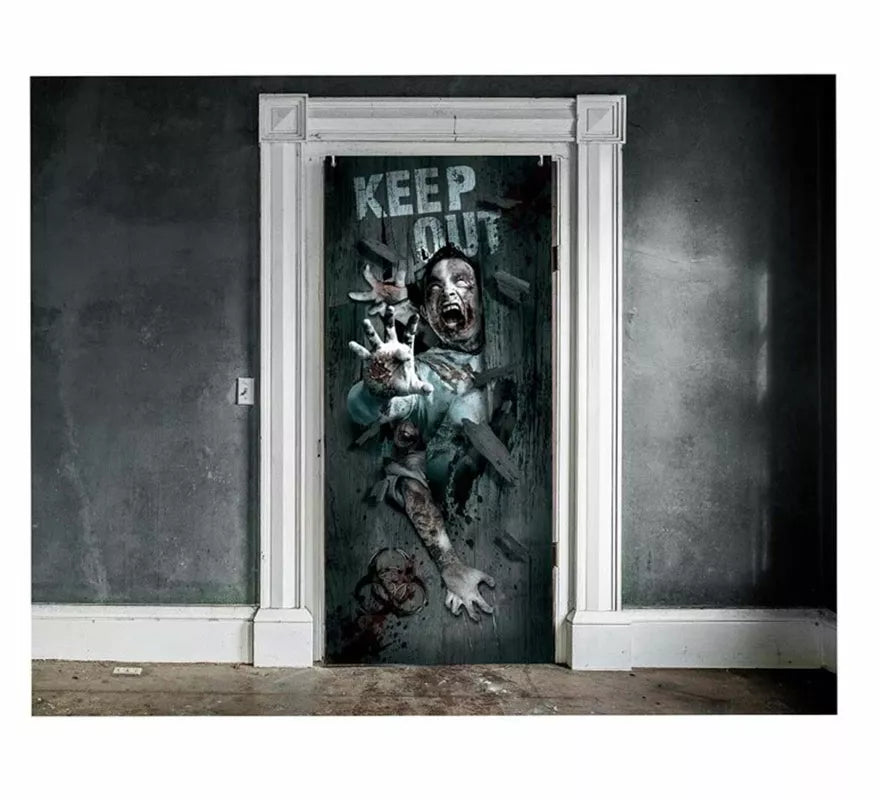 Translation missing: es.Puerta Zombie Attack Decorativa de 80 X 180 cm