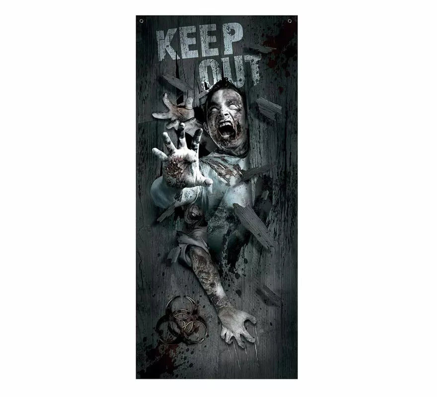 Translation missing: es.Puerta Zombie Attack Decorativa de 80 X 180 cm