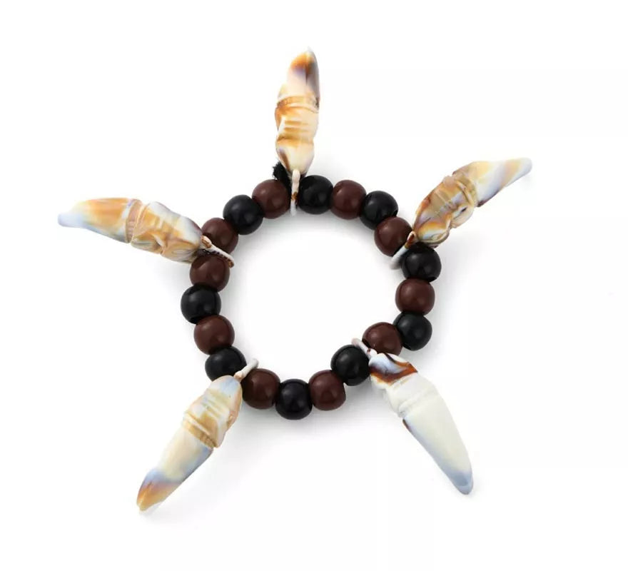 Translation missing: it.Pulsera Aborigen con colmillos falsos