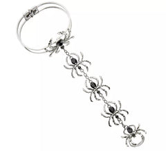 Bracciale con anello di ragno