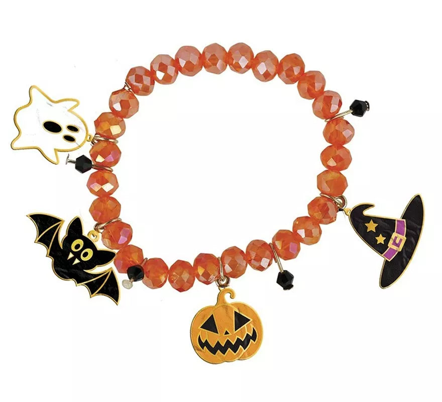 Translation missing: it.Pulsera con Figuras Naranja para Halloween