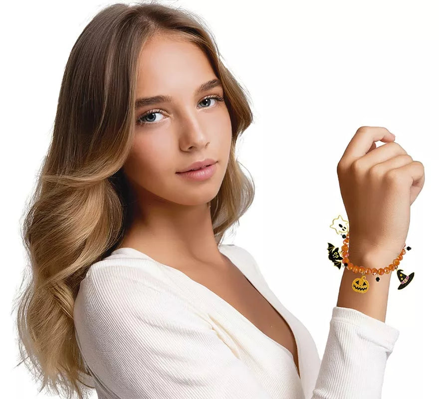 Translation missing: it.Pulsera con Figuras Naranja para Halloween
