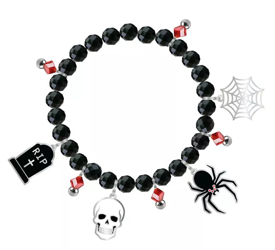 Translation missing: it.Pulsera con Figuras negra para Halloween