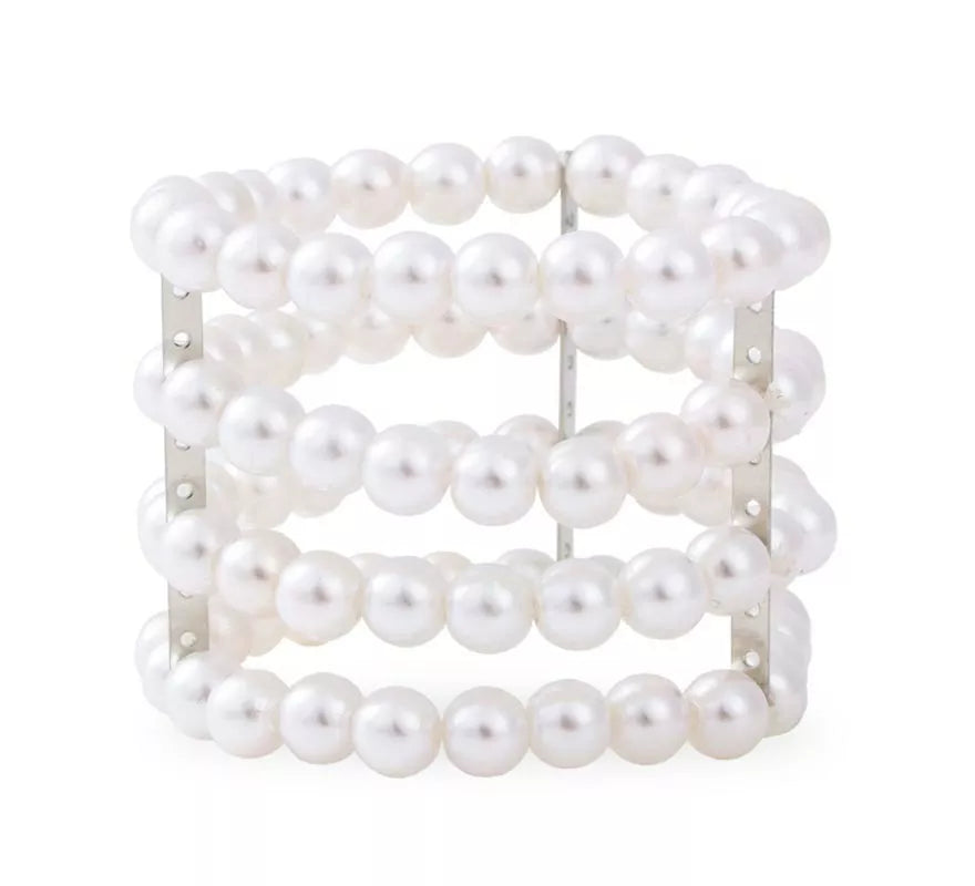 Translation missing: es.Pulsera de Perlas blancas grande