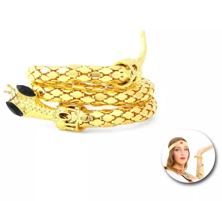 Translation missing: es.Pulsera de Serpiente Egipcia dorada