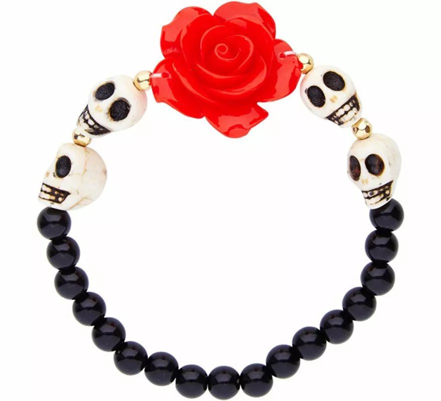 Translation missing: it.Pulsera Día de los Muertos con Calaveras