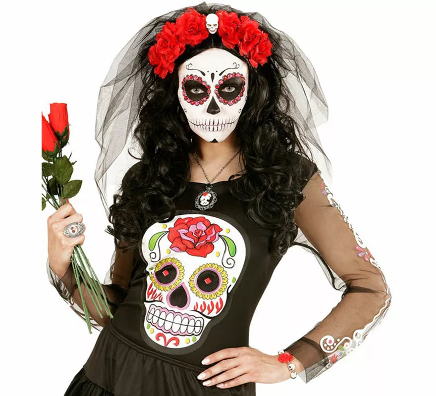 Pulsera Día de los Muertos con Calaveras