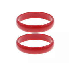 Grande braccialetto Flamenco rosso di 7,5 cm