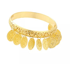 Bracciale romano con monete pendenti