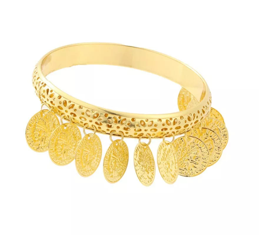 Translation missing: it.Pulsera Romana con monedas colgantes