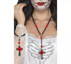 Collana di bracciali e rosari del giorno dei morti