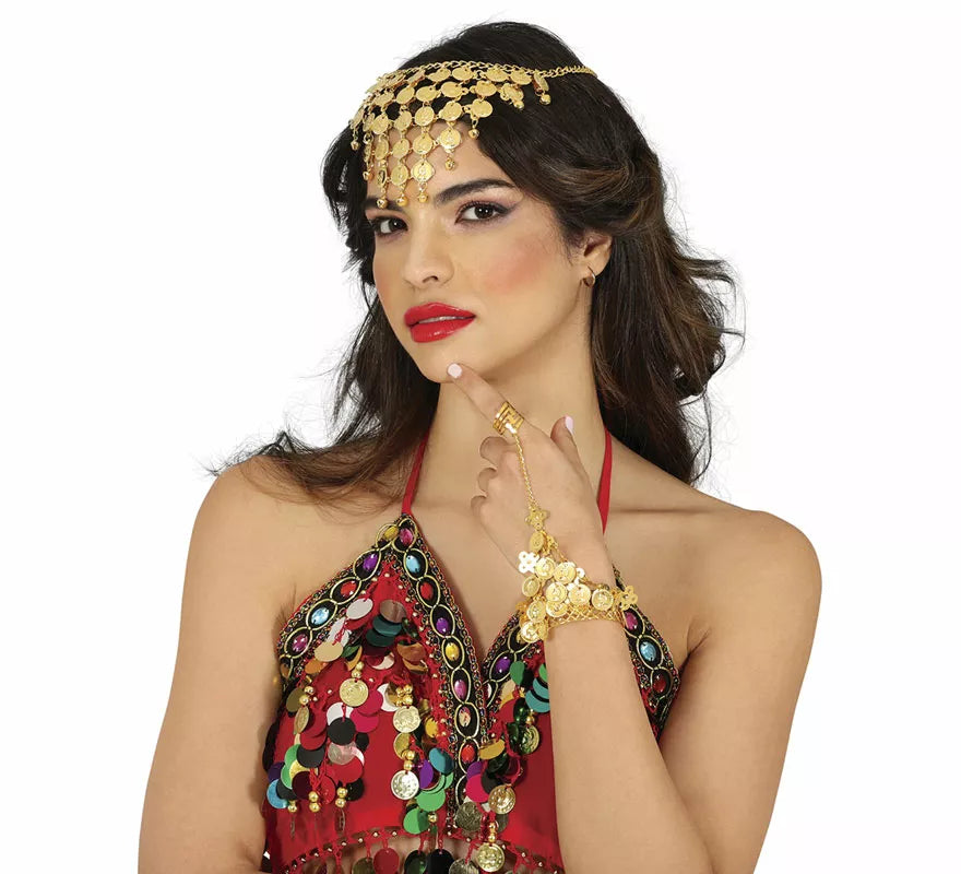 Pulsera Zíngara de Medallas doradas