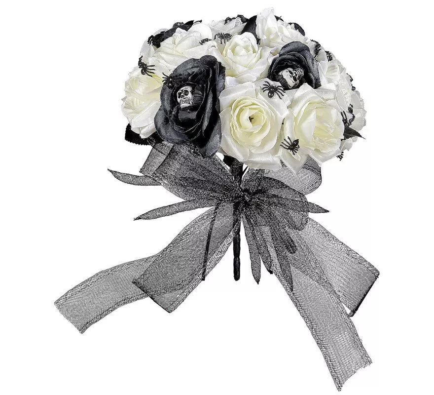 Translation missing: it.Ramo de Flores de Novia Cadáver con Calaveras y Arañas