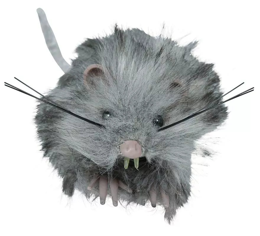 Translation missing: it.Ratón Peludo gris de 11 cm