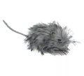 Ratón Peludo gris de 11 cm
