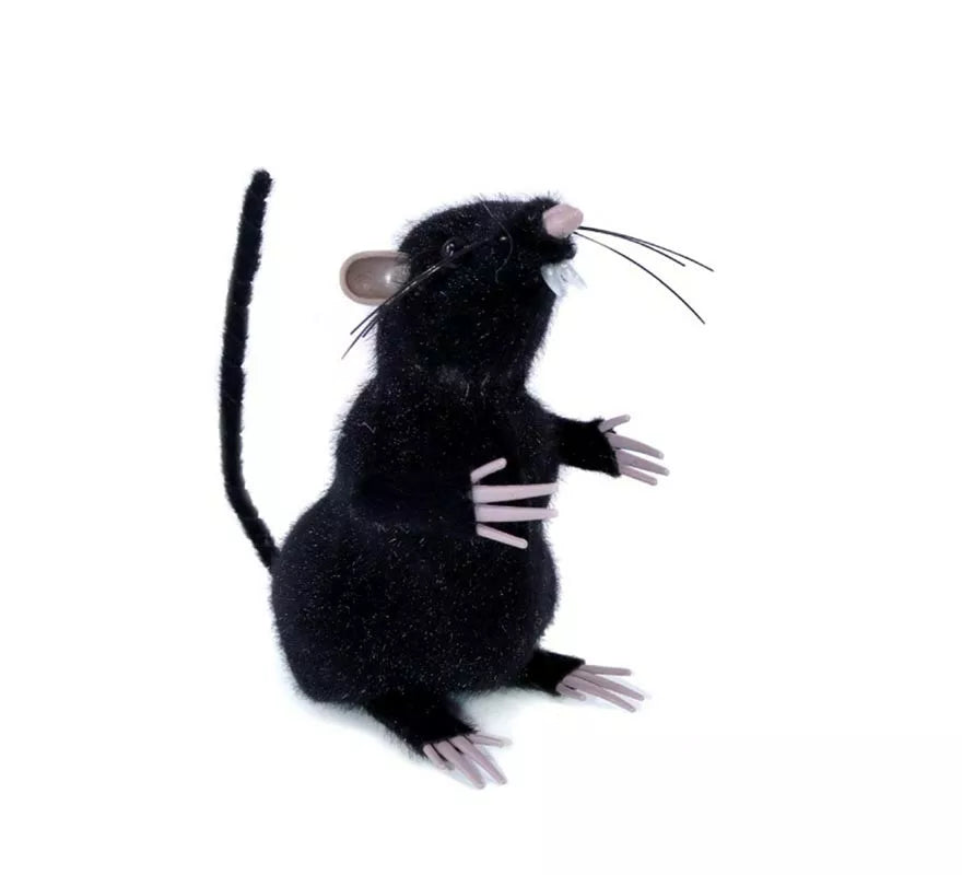 Translation missing: it.Ratón sobre patas negro de 13 cm