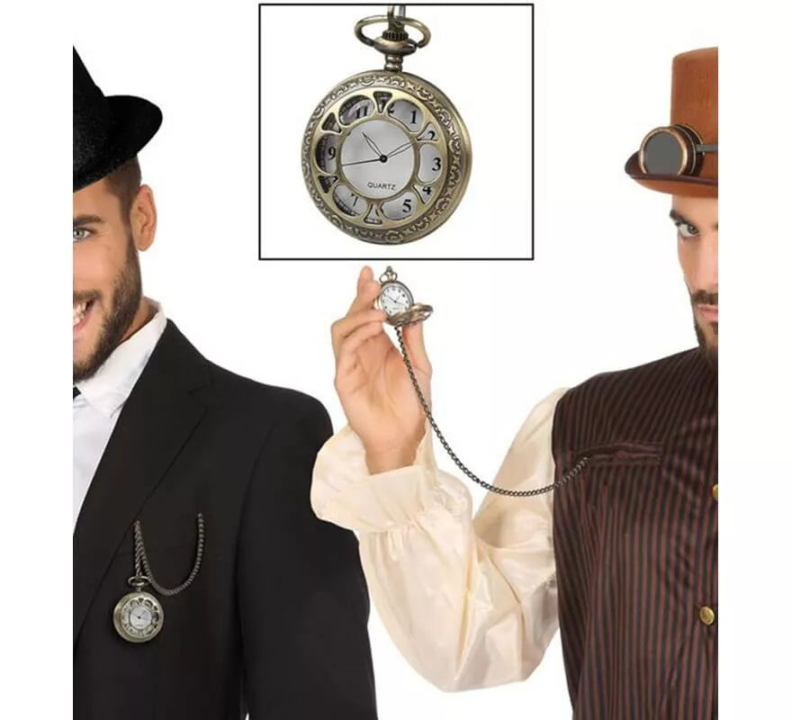 Translation missing: es.Reloj Steampunk con Cadena