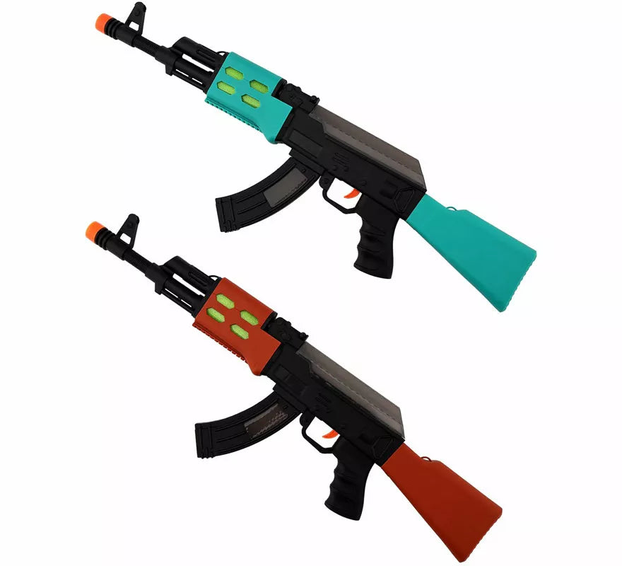 Rifle con Luz y Sonido de plástico en colores surtidos