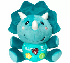 Rinoceronte di peluche musicale con luci e suoni 24 cm