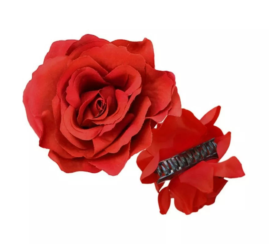 Translation missing: it.Rosa Flamenca grande roja con pinza de 15 cm