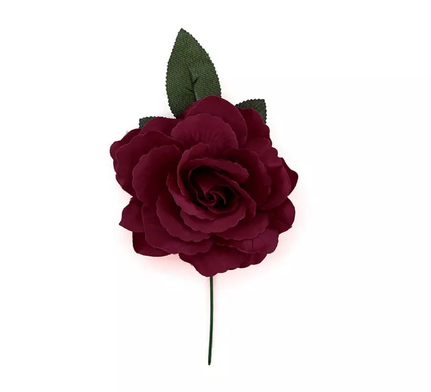 Translation missing: it.Rosa Flamenca Mediana granate de 14 cm