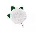 Rosa Flamenca pequeña blanco de 8 cm