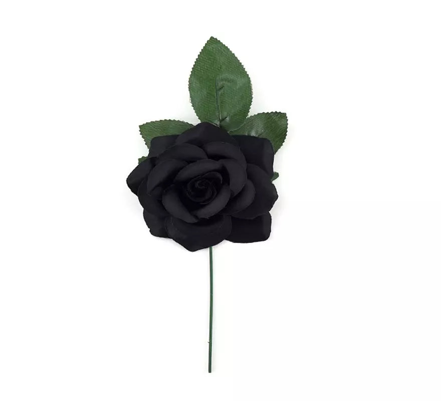 Translation missing: it.Rosa Flamenca Pequeña negra de 10 cm