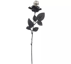 Rosa negra con Ángel