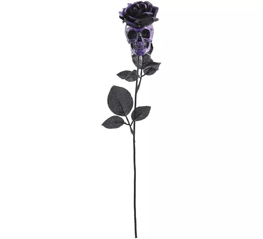 Translation missing: it.Rosa negra con Calavera morada