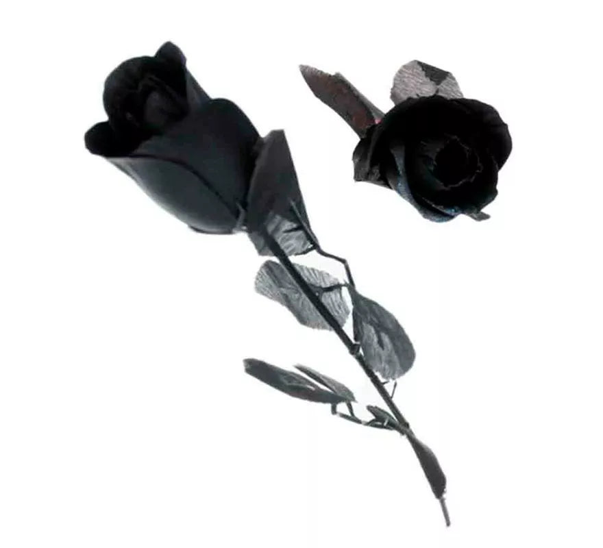 Translation missing: it.Rosa negra con hojas negras