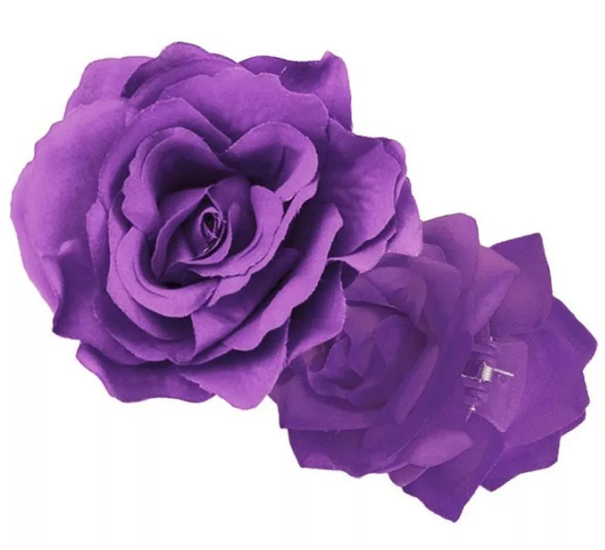 Translation missing: es.Rosa Sevillana o Chulapa de 9 cm con pinza en varios colores