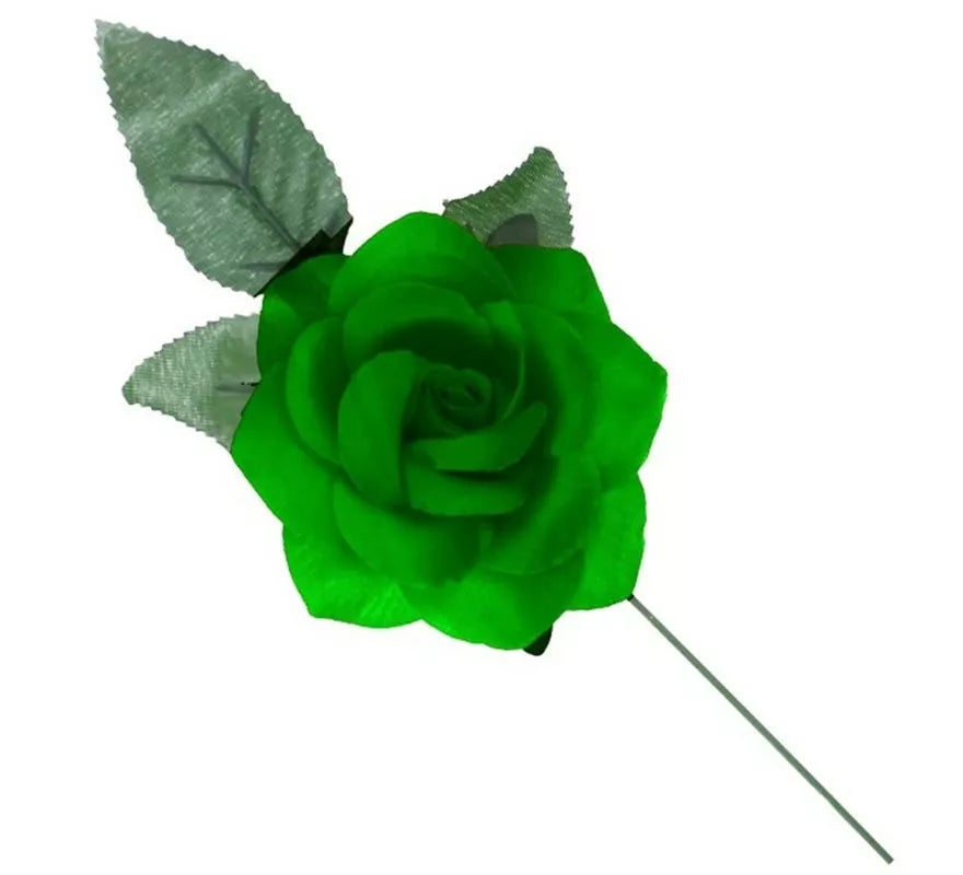 Translation missing: it.Rosa Sevillana o Chulapa verde con varilla de 8 cm