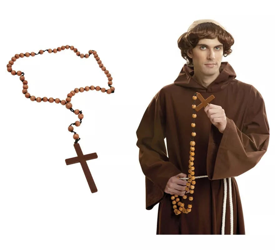 Translation missing: it.Rosario de Madera con Cruz