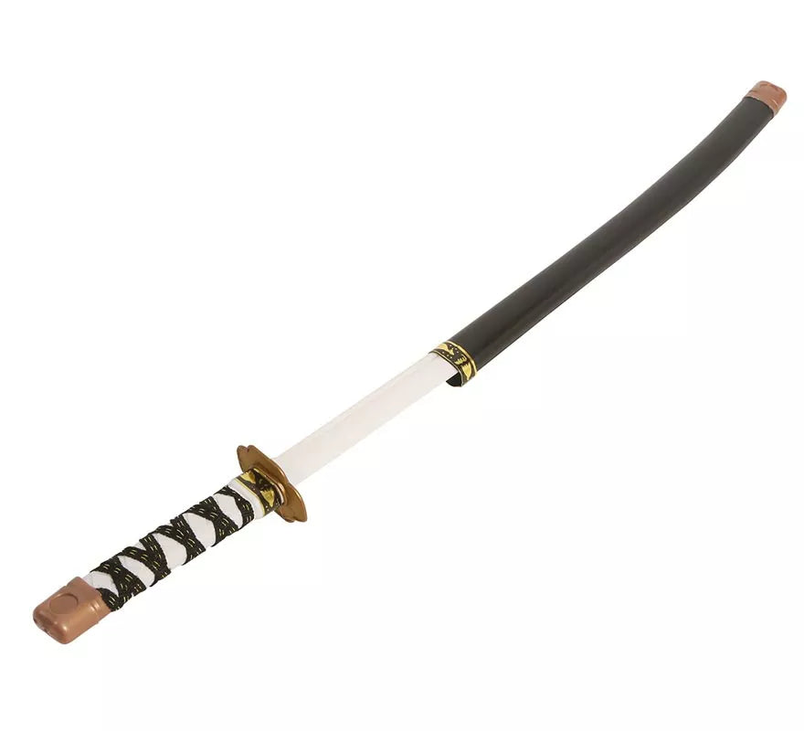 Sable de Japonés o Espada Ninja negra de 76 cm con funda