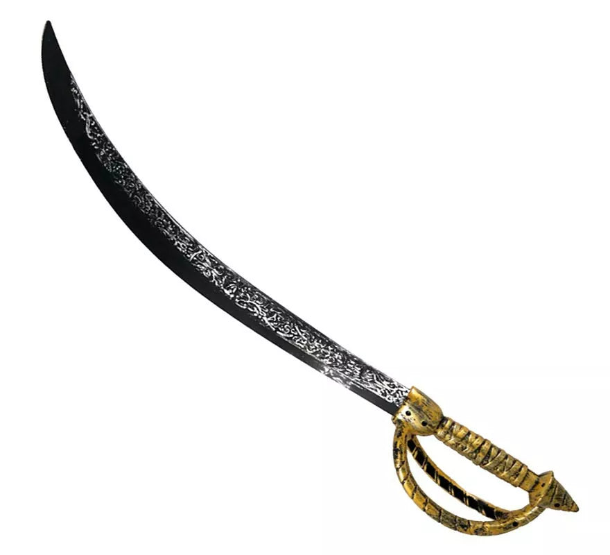 Translation missing: it.Sable Pirata con mango dorado de juguete de 63 cm