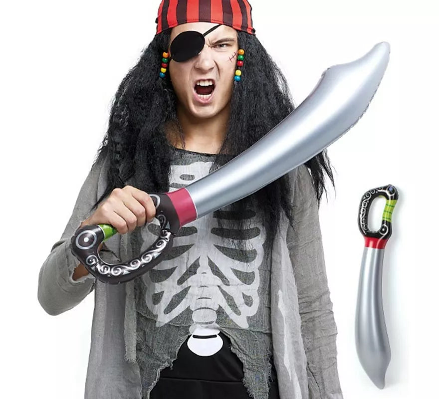 Translation missing: es.Sable Pirata Hinchable gris de 75 cm