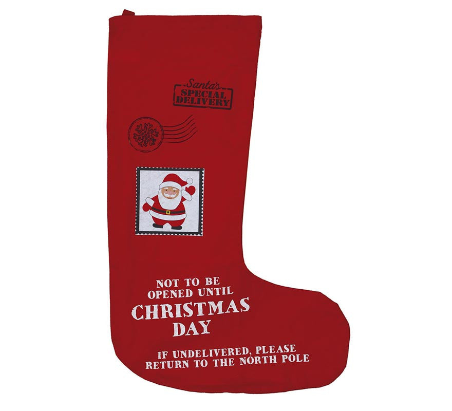 Translation missing: es.Saco de Calcetín rojo de Papá Noel de 110 cm